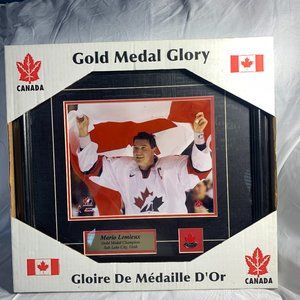 Mario Lemieux Gold Medal Glory Framed Picture - Salt Lake City - Team Canada